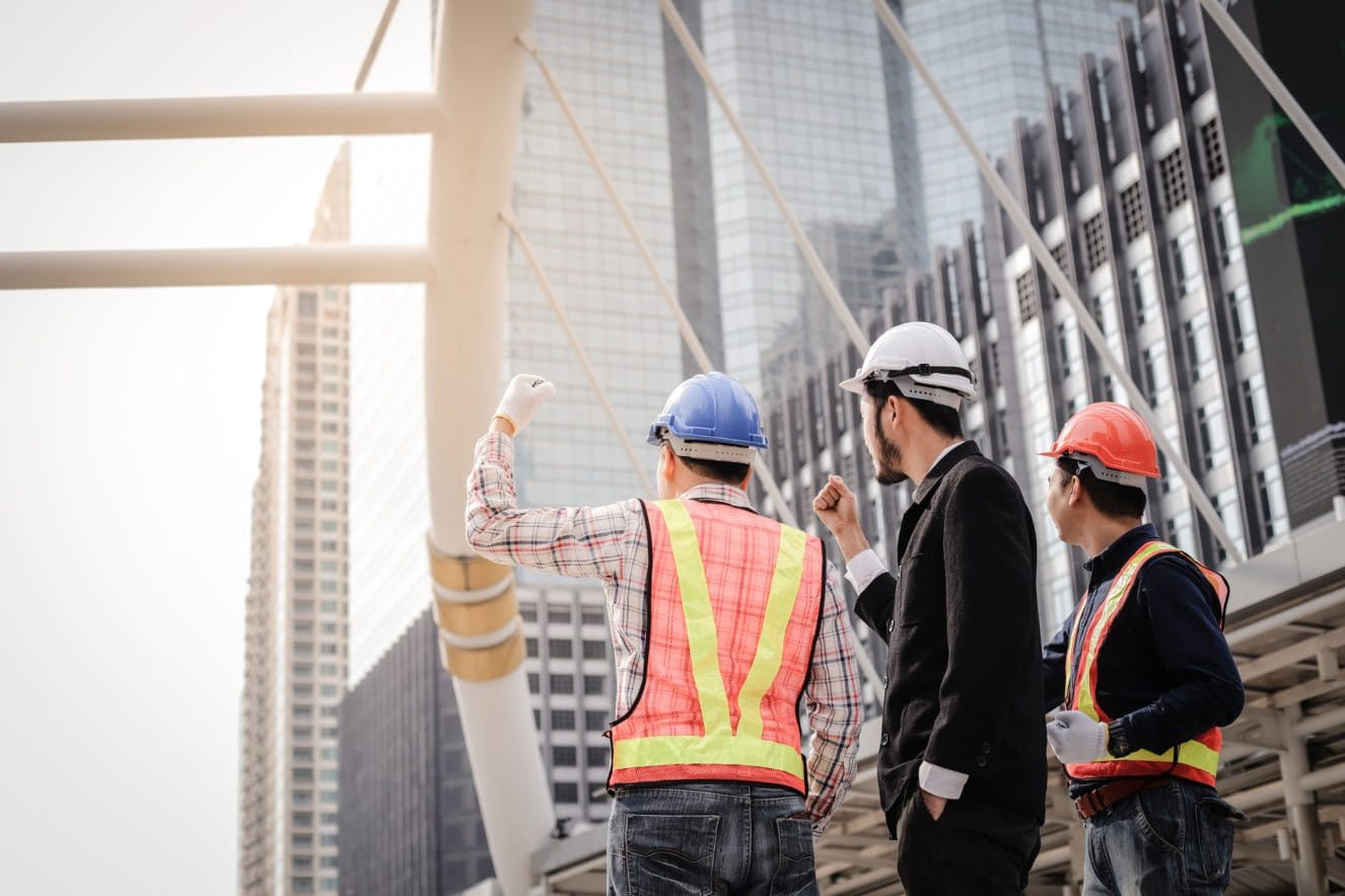 PERRC engineers reviewing a site